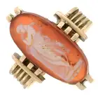 Early 20th century sardonyx cameo ring