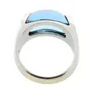 Blue topaz 'Tronchetto' ring, by Bulgari