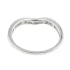 9ct gold diamond shaped band ring