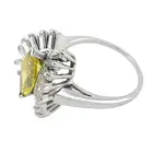'Yellow' diamond and diamond dress ring 