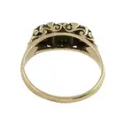 Mid 20th century turquoise three-stone ring