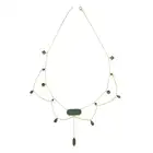 Victorian 15ct gold malachite fringe necklace