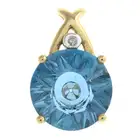 Topaz & diamond pendant