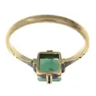 Mid 20th century emerald single-stone ring
