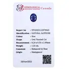 Oval-shape sapphire, 1.55ct