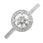 Platinum diamond cluster ring, by Boodles 