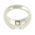 Platinum diamond single-stone ring