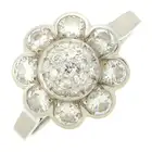 Diamond cluster ring