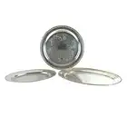 Selection of silver plated trays & platters, etc