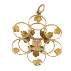 Early 20th century amethyst floral pendant