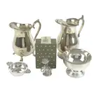 Selection of silver plated items & ornaments