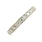 Diamond half eternity ring