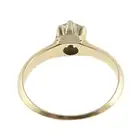 Diamond single-stone ring