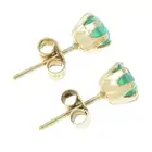 9ct gold chrysoprase stud earrings