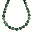 Malachite necklace, attributed to Vourakis