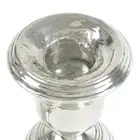 Pair of 1930's silver candlesticks (filled) 