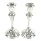 Pair of 1930's silver candlesticks (filled) 