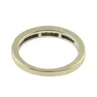 18ct gold square-shape diamond half eternity ring