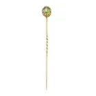 Late 19th century peridot & diamond stickpin
