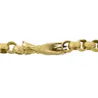 Georgian gold necklace with hand clasp