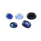 Five oval-shape sapphires, 3.57ct