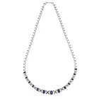 Sapphire and diamond necklace, by EFFY