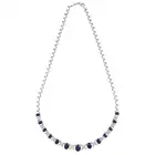 Sapphire and diamond necklace, by EFFY