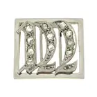 Early 20th century diamond 'M' initial slider