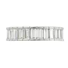Platinum baguette-cut diamond full eternity ring