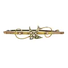 Late 19th century split pearl bird brooch