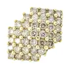 9ct gold diamond cluster dress ring