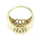 9ct gold diamond cluster dress ring