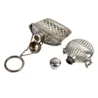 Two silver scent bottles
