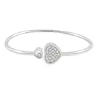 Gold diamond 'Happy Hearts' bangle, by Chopard