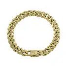 Flat curb-link bracelet, by Bulgari