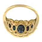 9ct gold sapphire & diamond ring