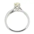 18ct gold 'yellow' diamond and diamond ring