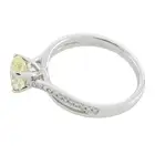 18ct gold 'yellow' diamond and diamond ring