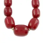 Graduate Bakelite bead single-strand necklace