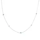 18ct gold emerald & diamond necklace