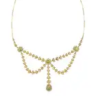 Early 20th century peridot & split pearl necklace