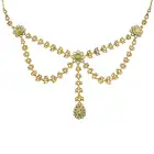 Early 20th century peridot & split pearl necklace