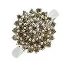9ct gold 'brown' diamond cluster ring