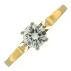 Diamond single-stone ring