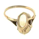 Mid 20th century citrine single-stone ring