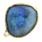 Mid 20th century boulder opal cocktail ring