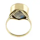 Mid 20th century boulder opal cocktail ring
