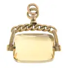  Early 20th century 9ct gold citrine swivel fob