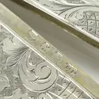 Late Victorian silver card case 