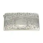 Late Victorian silver card case 